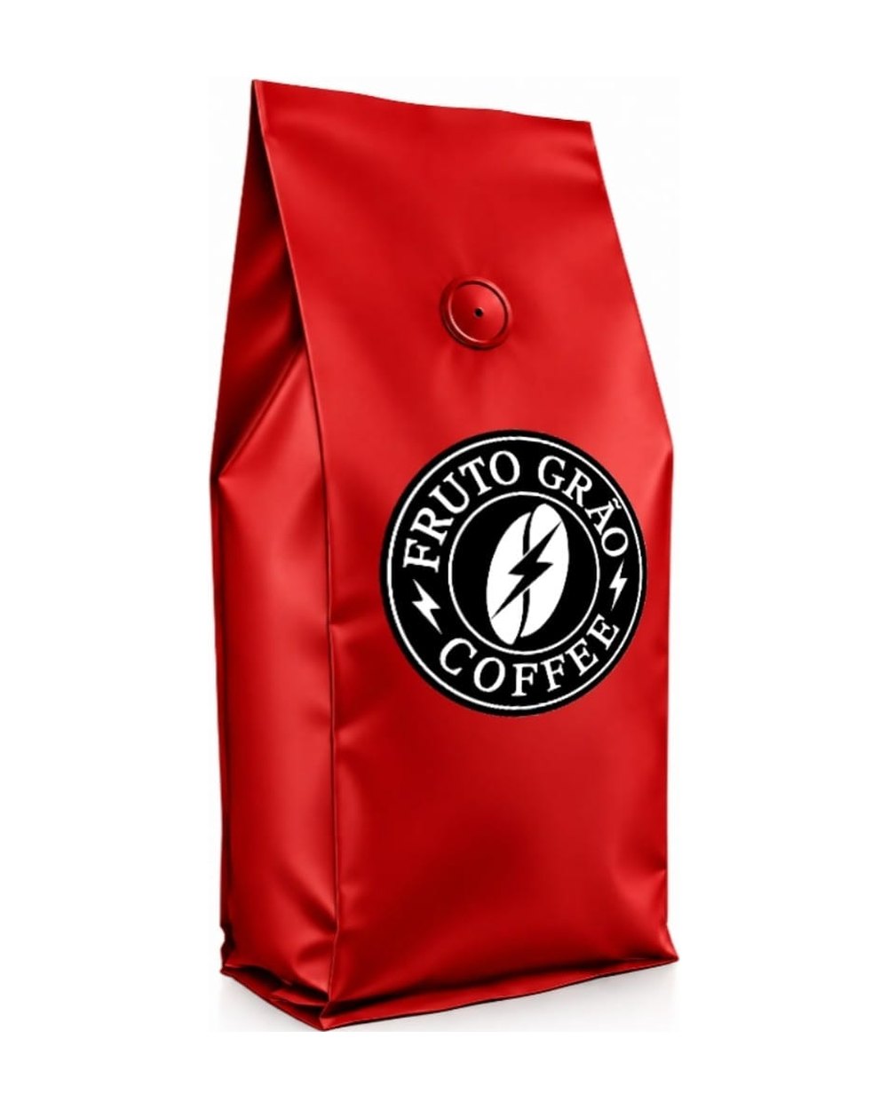 Pacote vermelho de 500 g do Café Especial Intenso Médio Fruto Grão